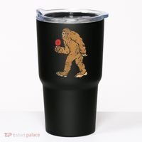 Bigfoot Sasquatch Table Tennis Ping Pong Player King Tumbler thumb 0