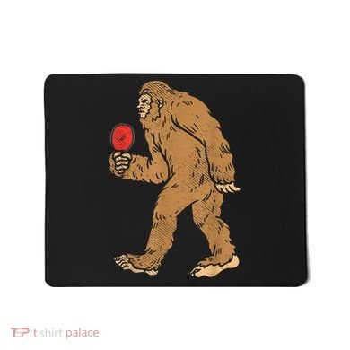 Bigfoot Sasquatch Table Tennis Ping Pong Player King Mousepad