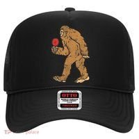 Bigfoot Sasquatch Table Tennis Ping Pong Player King Hat thumb 0