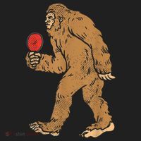 Bigfoot Sasquatch Table Tennis Ping Pong Player King Hat thumb 2
