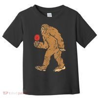 Bigfoot Sasquatch Table Tennis Ping Pong Player King Toddler T-Shirt thumb 0