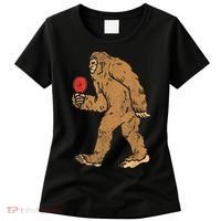 Bigfoot Sasquatch Table Tennis Ping Pong Player King Women's T-Shirt thumb 0