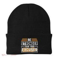Be Stronger Than Your Excuses Beanie thumb 0