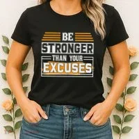 Be Stronger Than Your Excuses Women's T-Shirt thumb 2