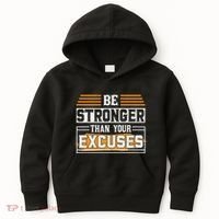 Be Stronger Than Your Excuses Kids Hoodie thumb 0