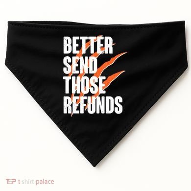 Better Send Those Refunds Cincinnati Football Claw Strike USA-Made Doggie Bandana