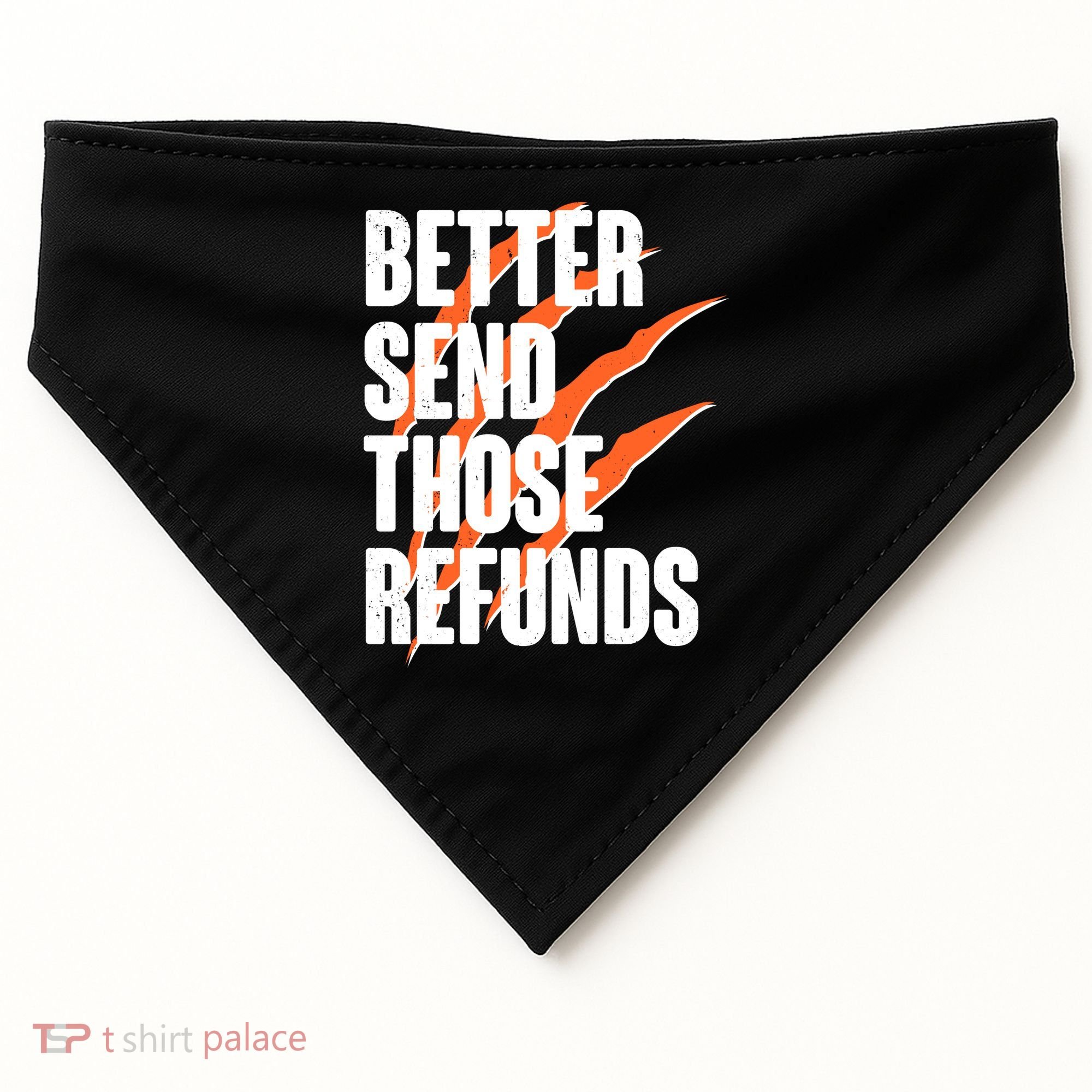 Better Send Those Refunds Cincinnati Football Claw Strike USA-Made Doggie Bandana