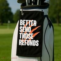 Better Send Those Refunds Cincinnati Football Claw Strike Golf Towel thumb 2