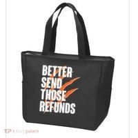 Better Send Those Refunds Cincinnati Football Claw Strike Tote Bag thumb 3