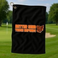 Better Send Those Refunds Cincinnati Ohio Football Golf Towel thumb 1