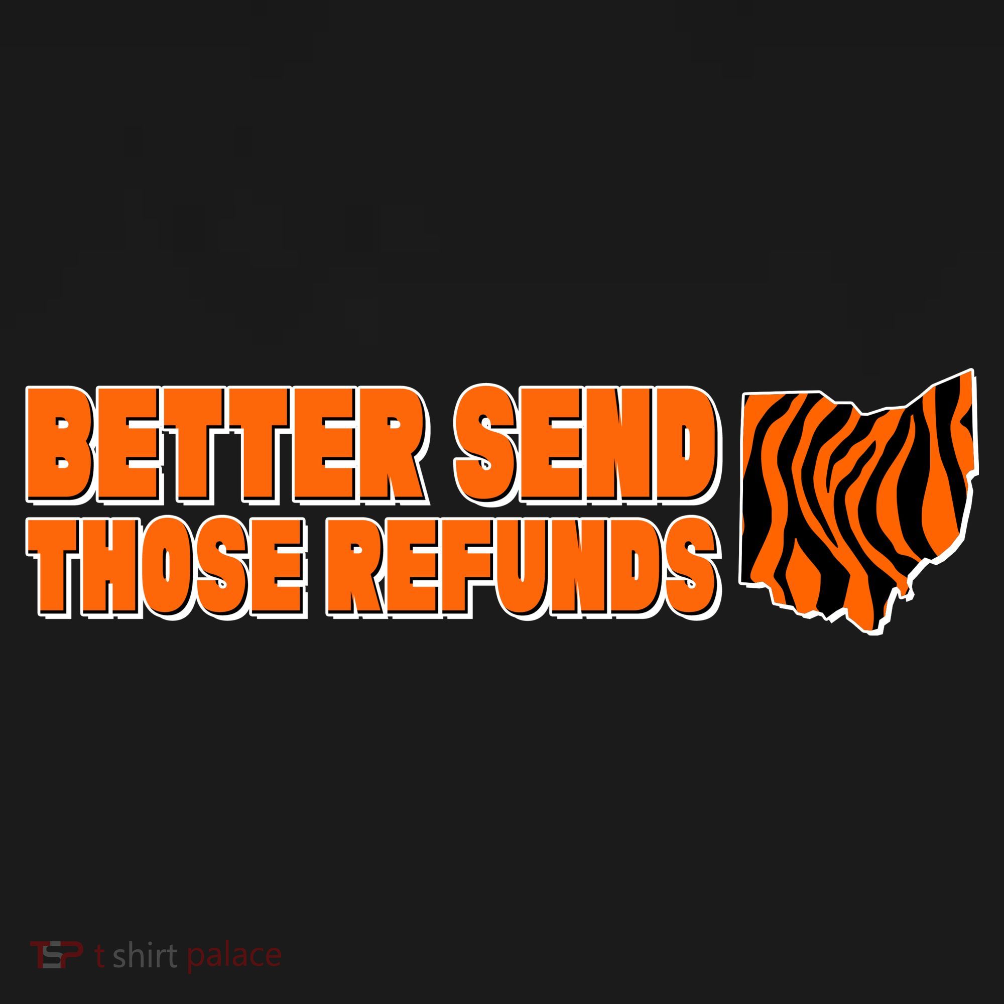 Better Send Those Refunds Cincinnati Ohio Football Visor