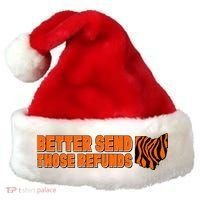 Better Send Those Refunds Cincinnati Ohio Football Santa Hat thumb 0