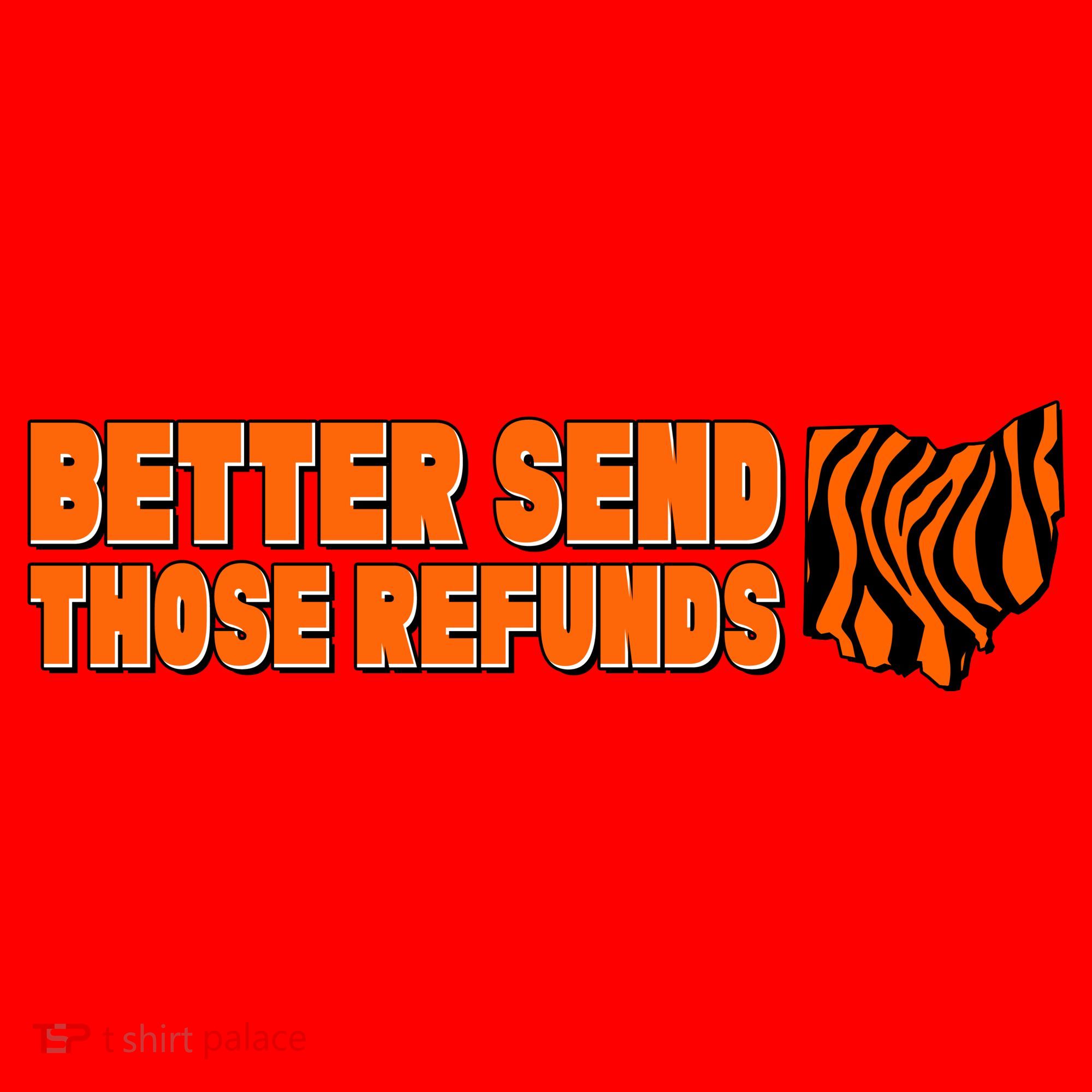Better Send Those Refunds Cincinnati Ohio Football Santa Hat