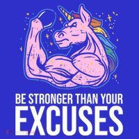 Be Stronger Than Your Excuses Motivation Unicorn Fitness Gym Cool Gift Women's Tank Top thumb 5
