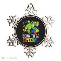 Born Special Trex Puzzle Dino Boy Autism Awareness Ornament thumb 0