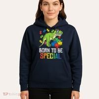 Born Special Trex Puzzle Dino Boy Autism Awareness Hoodie thumb 5