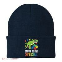 Born Special Trex Puzzle Dino Boy Autism Awareness Beanie thumb 0