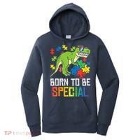 Born Special Trex Puzzle Dino Boy Autism Awareness Women's Hoodie thumb 0