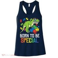 Born Special Trex Puzzle Dino Boy Autism Awareness Women's Tank Top thumb 0