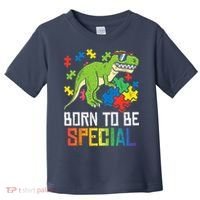 Born Special Trex Puzzle Dino Boy Autism Awareness Toddler T-Shirt thumb 0