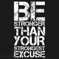 Be Stronger Than Strongest Excuse Motivational Inspirational Cool Gift Women's Hoodie thumb 2