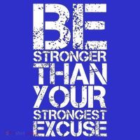 Be Stronger Than Strongest Excuse Motivational Inspirational Cool Gift Coaster thumb 2