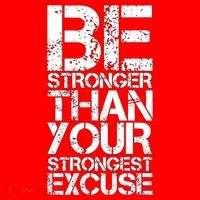 Be Stronger Than Strongest Excuse Motivational Inspirational Cool Gift Santa Hat thumb 1