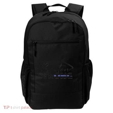 Boston Strong Thin Blue Line US Flag Premium Backpack
