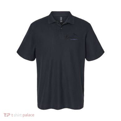 Boston Strong Thin Blue Line US Flag Premium Polo