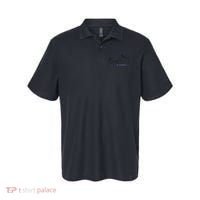 Boston Strong Thin Blue Line US Flag Premium Polo thumb 0