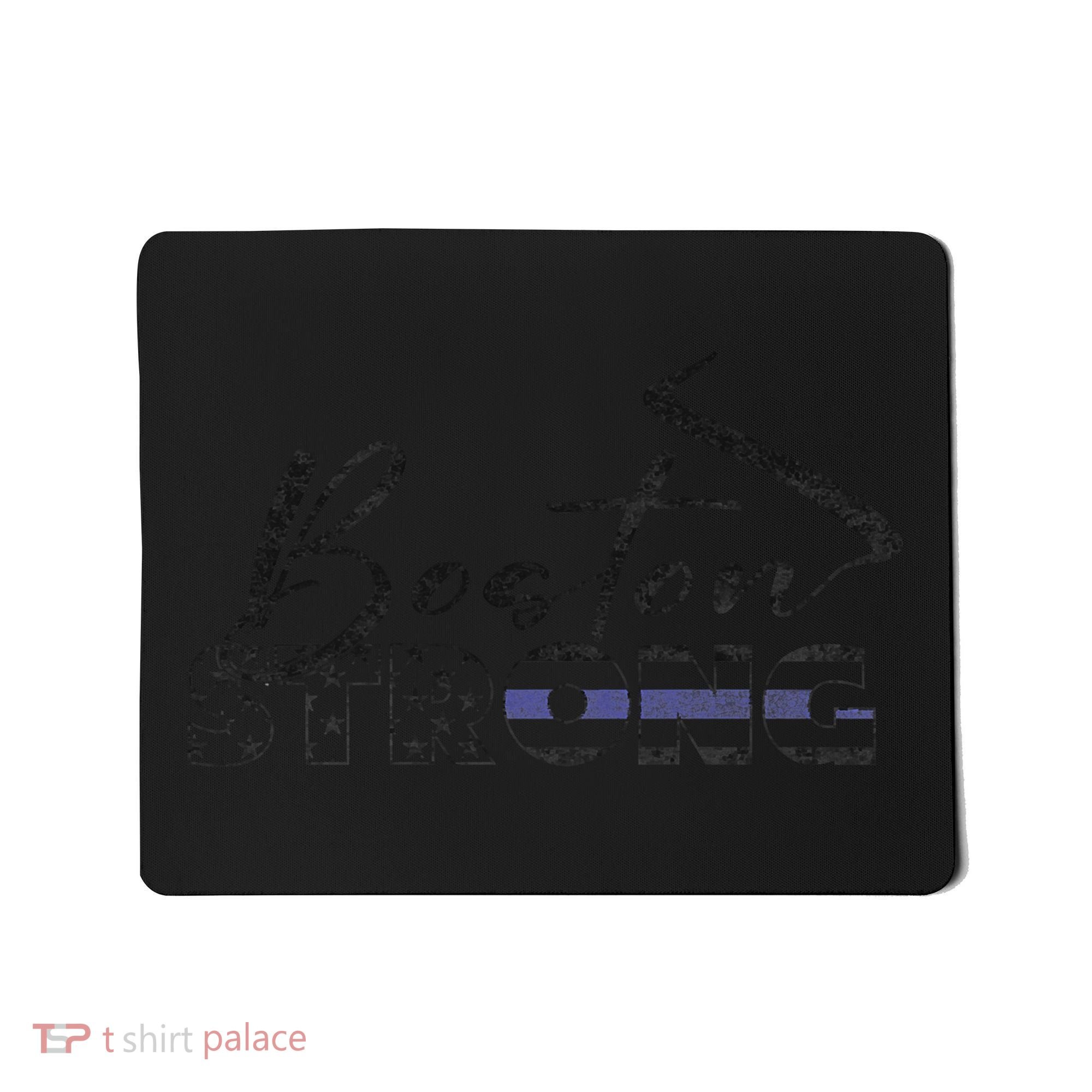 Boston Strong Thin Blue Line US Flag Premium Mousepad