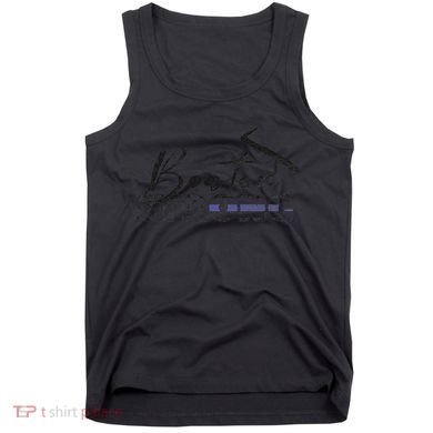 Boston Strong Thin Blue Line US Flag Premium Tank Top