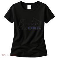Boston Strong Thin Blue Line US Flag Premium Women's T-Shirt thumb 0