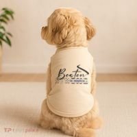 Boston Strong Thin Blue Line US Flag Premium Doggie Tank thumb 2