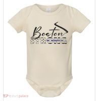 Boston Strong Thin Blue Line US Flag Premium Baby Bodysuit thumb 0