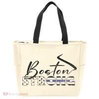 Boston Strong Thin Blue Line US Flag Premium Tote Bag thumb 0