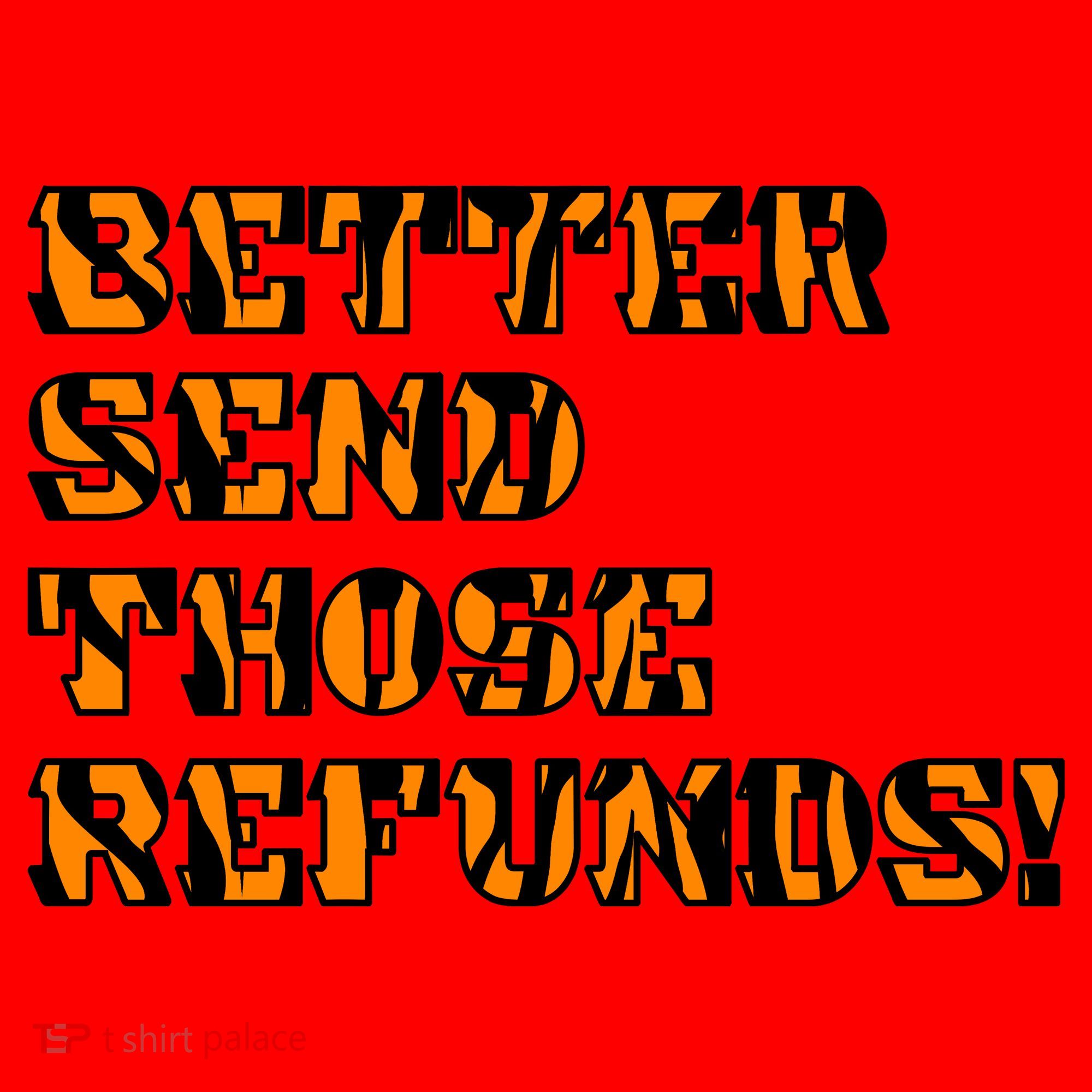 Better Send Those Refunds Cincinnati Funny Football Fan Santa Hat
