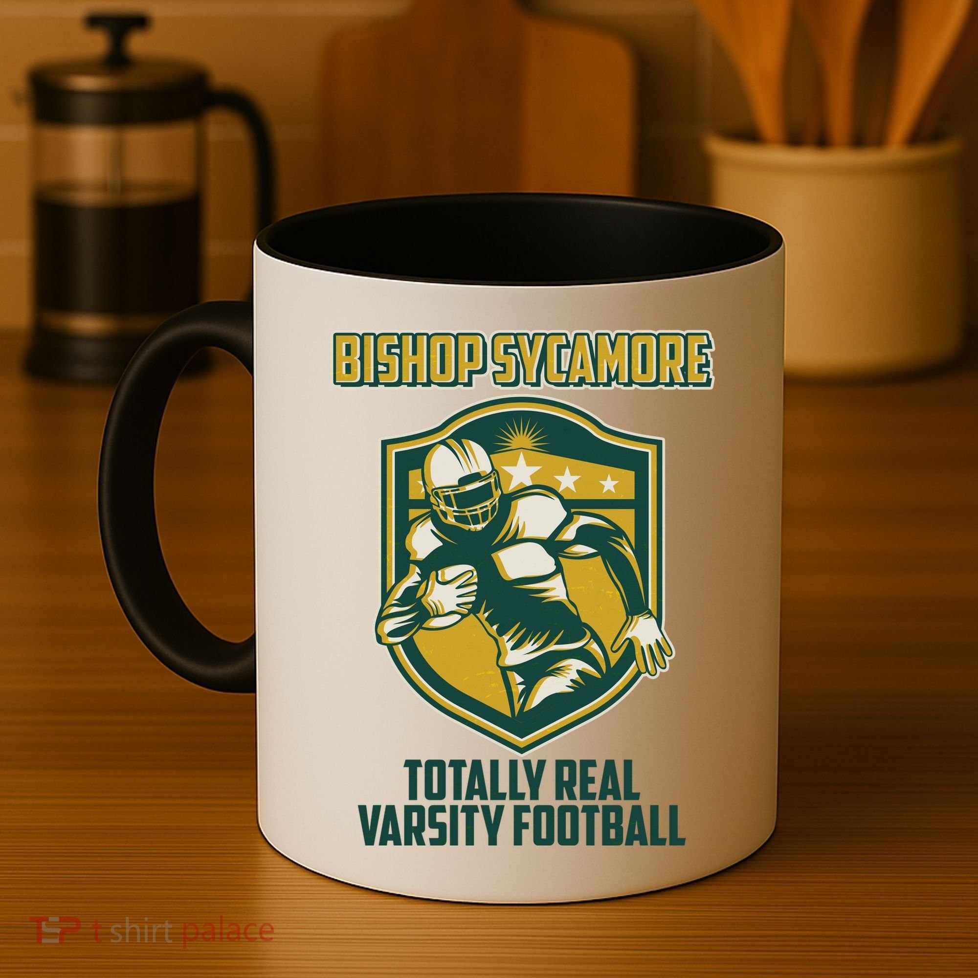 Bishop Sycamore Totally Real Varsity Football Coffee Mug
