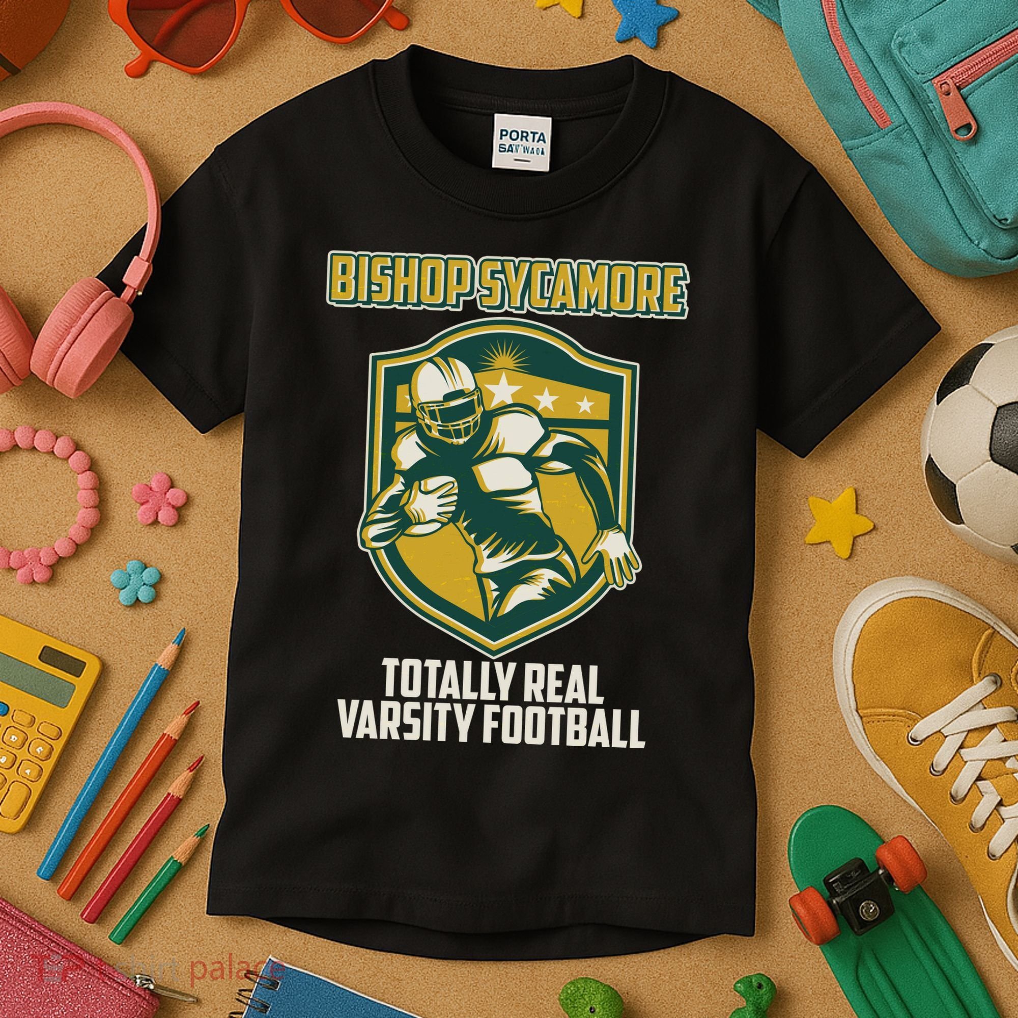 Bishop Sycamore Totally Real Varsity Football Kids T-Shirt