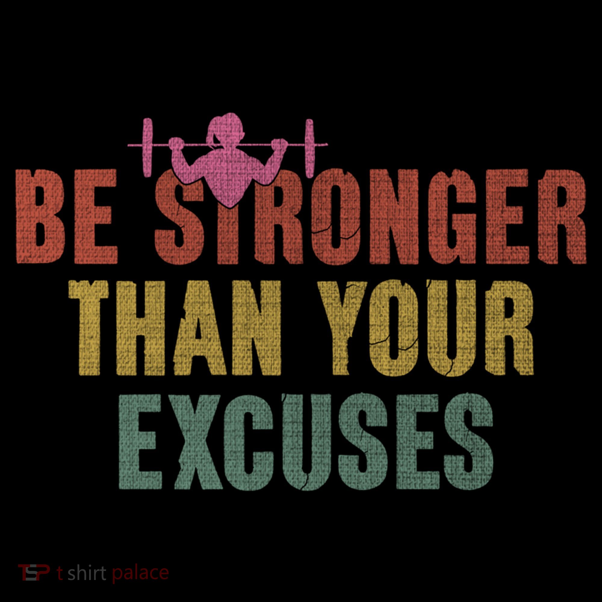 Be Stronger Than Your Excuses Gym Motivational Retro Funny Gift Cute Gift Coffee Mug