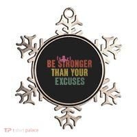 Be Stronger Than Your Excuses Gym Motivational Retro Funny Gift Cute Gift Ornament thumb 0