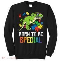 Born Special Trex Puzzle Dino Autism Awareness Sweatshirt thumb 0