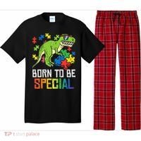 Born Special Trex Puzzle Dino Autism Awareness Pajama Set thumb 0