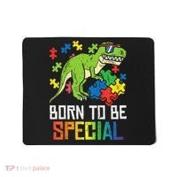 Born Special Trex Puzzle Dino Autism Awareness Mousepad thumb 0