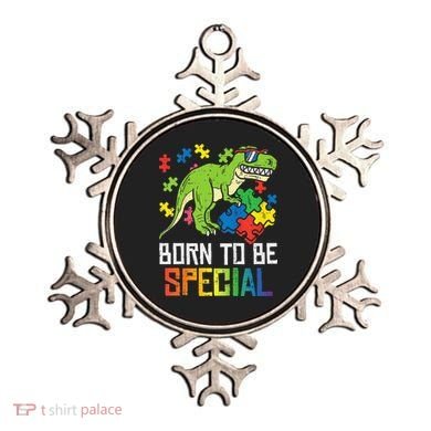 Born Special Trex Puzzle Dino Autism Awareness Ornament