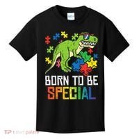 Born Special Trex Puzzle Dino Autism Awareness Kids T-Shirt thumb 0