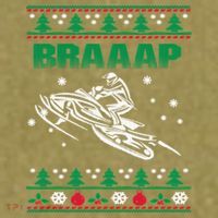 Braaap Snowmobiling Ugly Christmas Garment-Dyed Women's Muscle Tee thumb 6