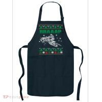 Braaap Snowmobiling Ugly Christmas Apron thumb 0