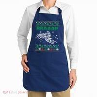 Braaap Snowmobiling Ugly Christmas Apron thumb 2