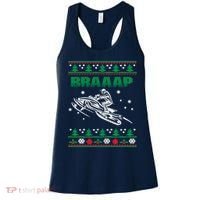 Braaap Snowmobiling Ugly Christmas Women's Tank Top thumb 0